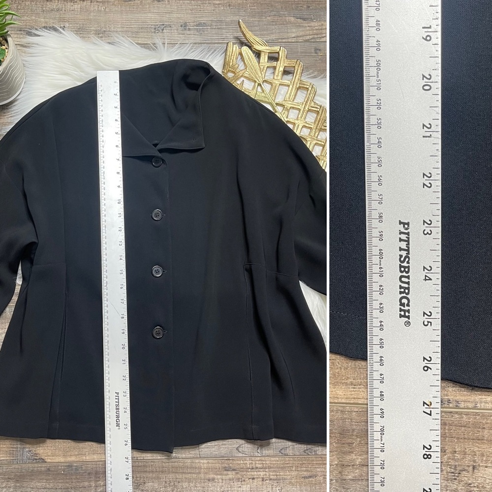 Blanque Button Down Blazer Black - image 8